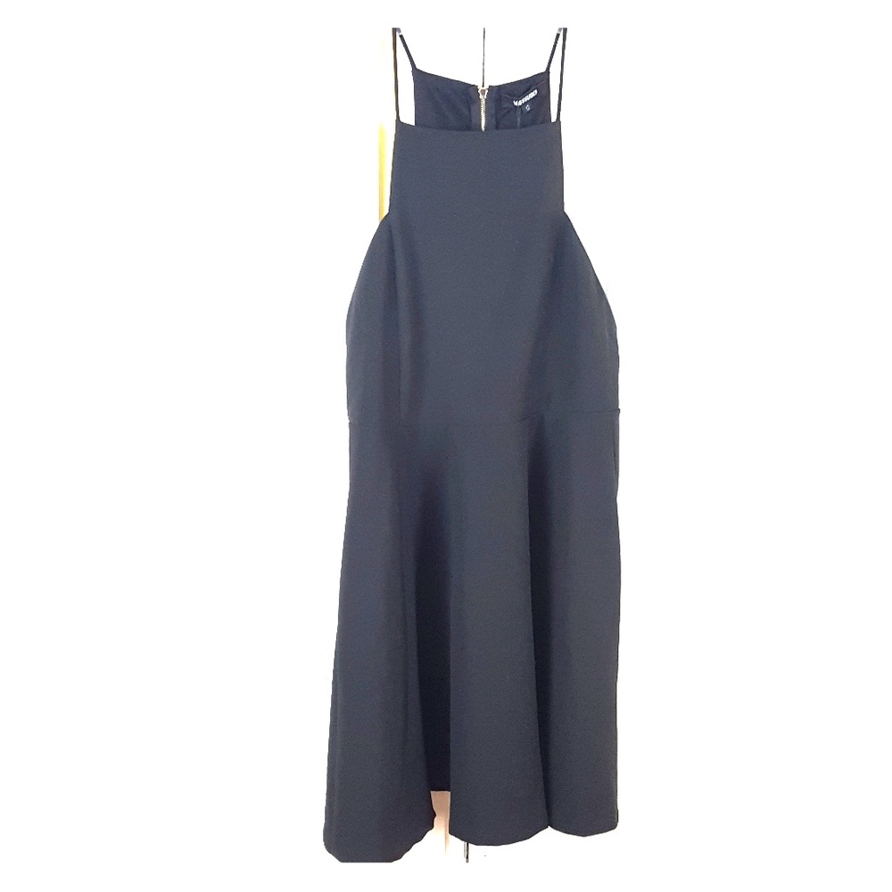 Missguided Black Low Side Party Dress Size 8 US